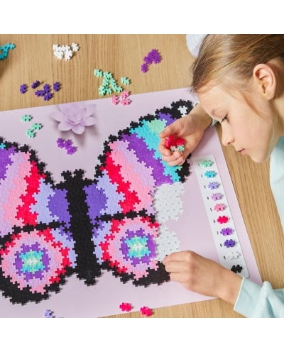 PlusPlus 05105 Puzzle by Number? - 800 pc Butterfly - DIY Kit