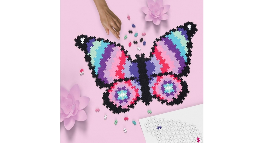 PlusPlus 05105 Puzzle by Number? - 800 pc Butterfly - DIY Kit
