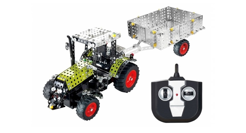 Tronico Junior Series - Radio-controlled RC Claas Arion 430 with trailer 547 parts - DIY Metal Kit T10064