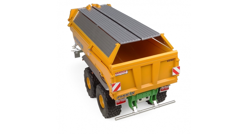 Universal Hobbies 1:32 Scale Joskin Trans-KTP 22/50 Tipping Trailer with Folding Metal Cover Diecast Replica UH6354