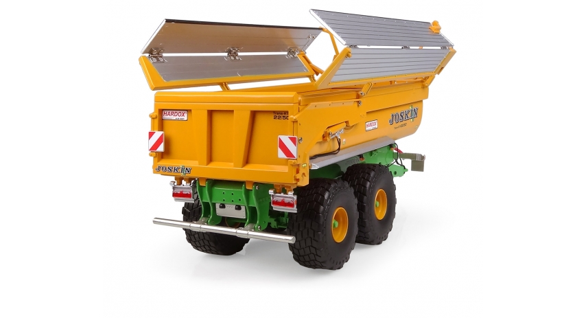 Universal Hobbies 1:32 Scale Joskin Trans-KTP 22/50 Tipping Trailer with Folding Metal Cover Diecast Replica UH6354