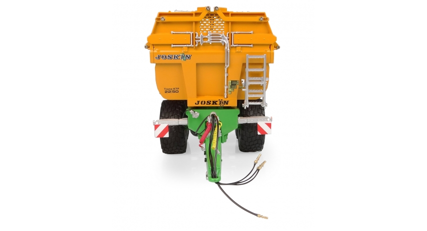 Universal Hobbies 1:32 Scale Joskin Trans-KTP 22/50 Tipping Trailer with Folding Metal Cover Diecast Replica UH6354