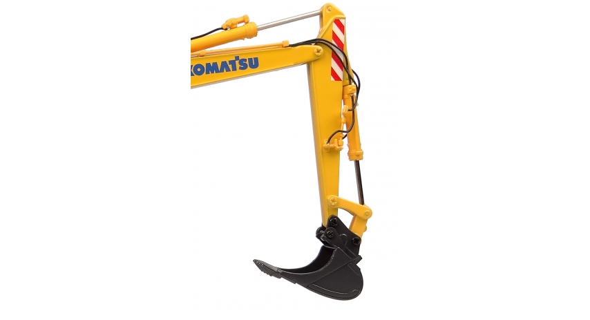 Universal Hobbies 1/50 Scale Komatsu PW148-11 Hydraulic Wheeled Excavator w/Standard & Clamshell Bucket Diecast Replica UH8162