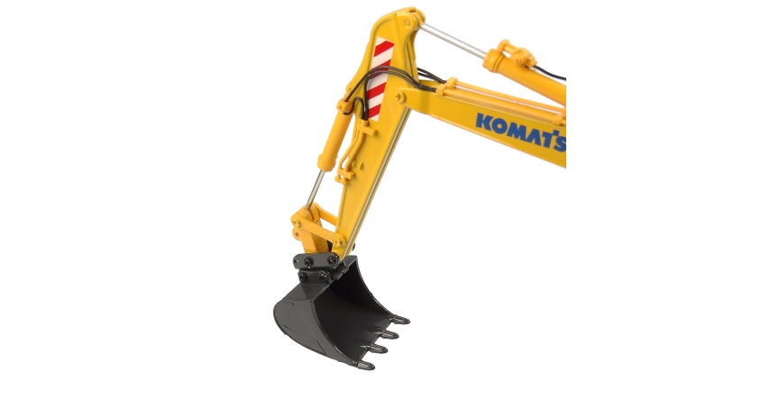 Universal Hobbies 1/50 Scale Komatsu PW148-11 Wheeled Excavator w/Standard Bucket & Hydraulic Breaker Diecast Replica UH8163