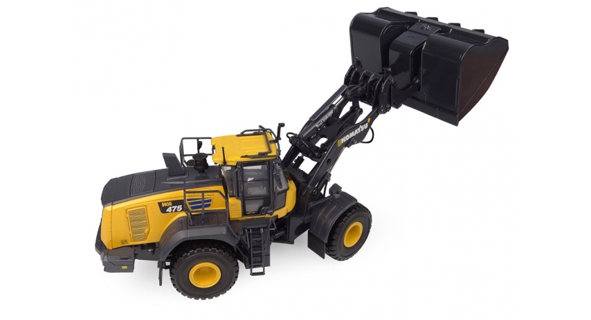 Universal Hobbies 1/50 Scale Komatsu WA475-10 Tool Linkage with High Dump Bucket Diecast Replica UH8171