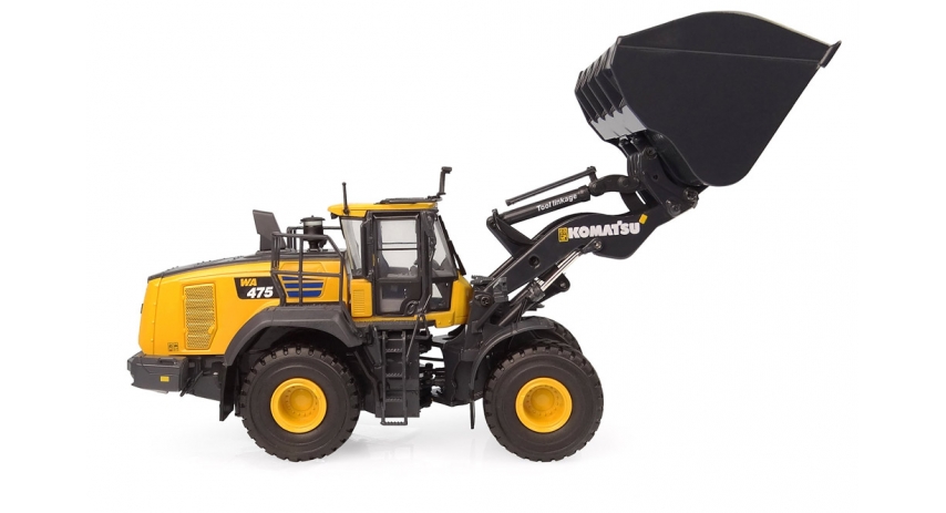 Universal Hobbies 1/50 Scale Komatsu WA475-10 Tool Linkage with High Dump Bucket Diecast Replica UH8171
