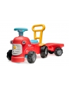 2-in-1 Toddler Push Walker Ride-On Toy with Trailer, Storage & Horn, Baby Walking Aid & Ride-On Tractor Ages 1-3 FA900C