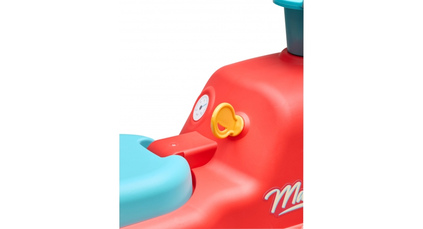 2-in-1 Toddler Push Walker Ride-On Toy with Trailer, Storage & Horn, Baby Walking Aid & Ride-On Tractor Ages 1-3 FA900C