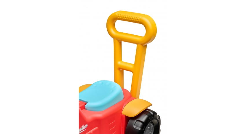 2-in-1 Toddler Push Walker Ride-On Toy with Trailer, Storage & Horn, Baby Walking Aid & Ride-On Tractor Ages 1-3 FA900C