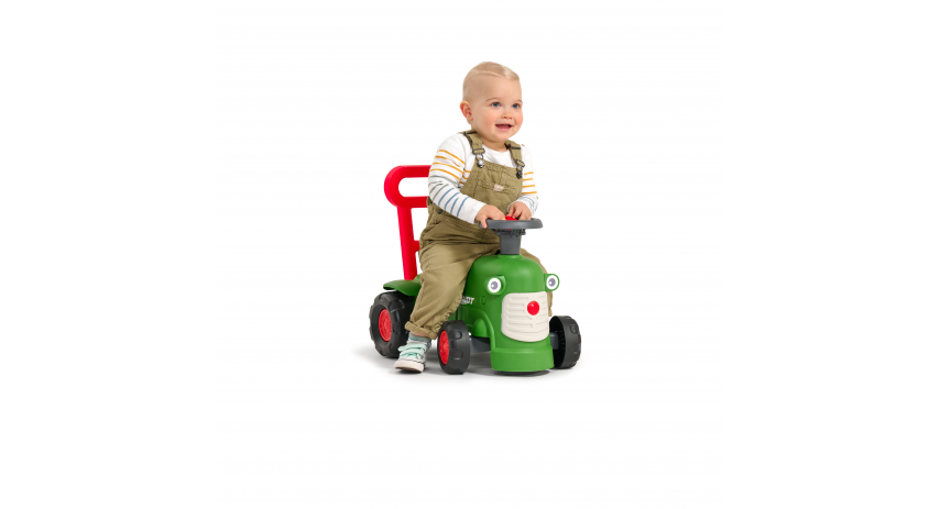 Toddler Push Walker Ride-on Toy Ferguson Tractor with Storage Compartment & Horn for Ages 1-3 FA951