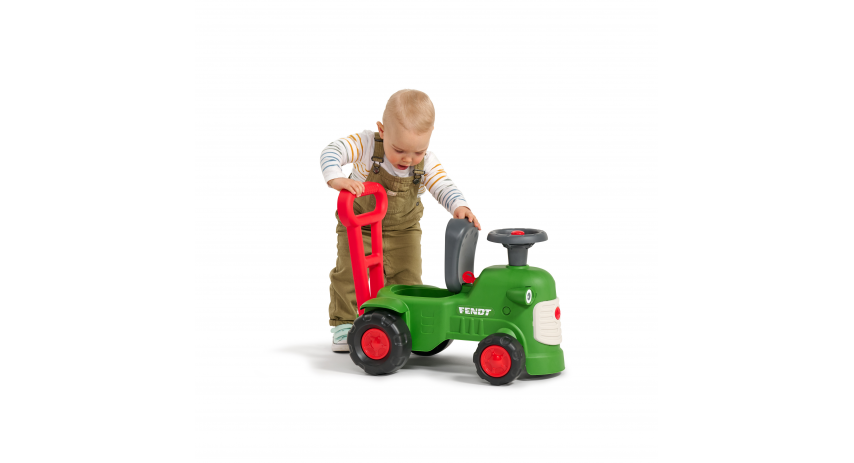 Toddler Push Walker Ride-on Toy Ferguson Tractor with Storage Compartment & Horn for Ages 1-3 FA951