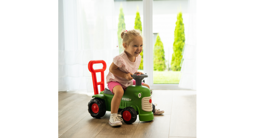 Toddler Push Walker Ride-on Toy Ferguson Tractor with Storage Compartment & Horn for Ages 1-3 FA951