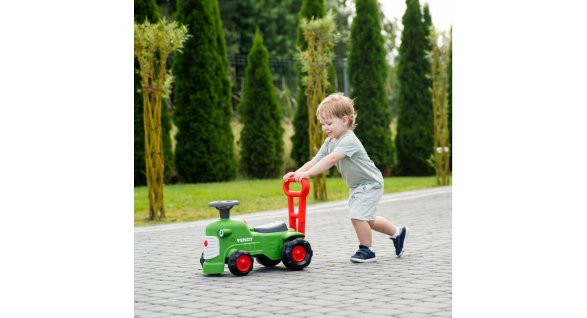 Toddler Push Walker Ride-on Toy Ferguson Tractor with Storage Compartment & Horn for Ages 1-3 FA951