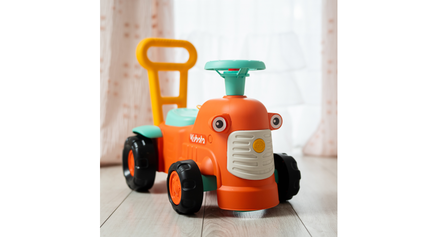 Toddler Push Walker Ride-on Toy Ferguson Tractor with Storage Compartment & Horn for Ages 1-3 FA951