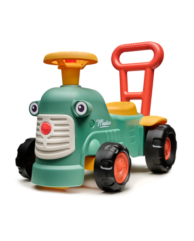 Toddler Push Ride-On Toy Tractor with Trailer, Storage & Horn for Kids Ages 1-3 FA901C