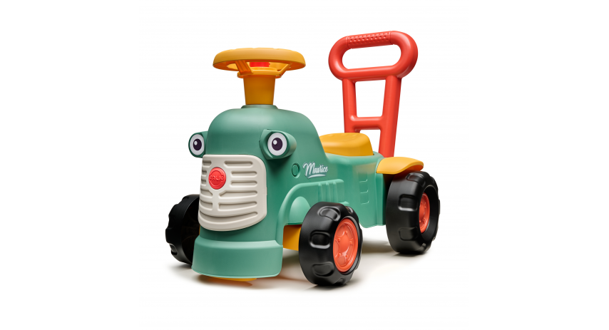 Toddler Push Ride-On Toy Tractor with Trailer, Storage & Horn for Kids Ages 1-3 FA901C