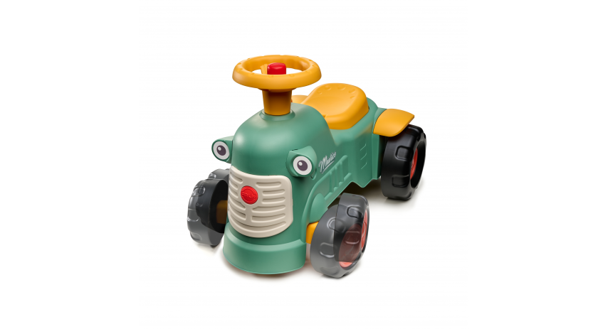 Toddler Push Ride-On Toy Tractor with Trailer, Storage & Horn for Kids Ages 1-3 FA901C