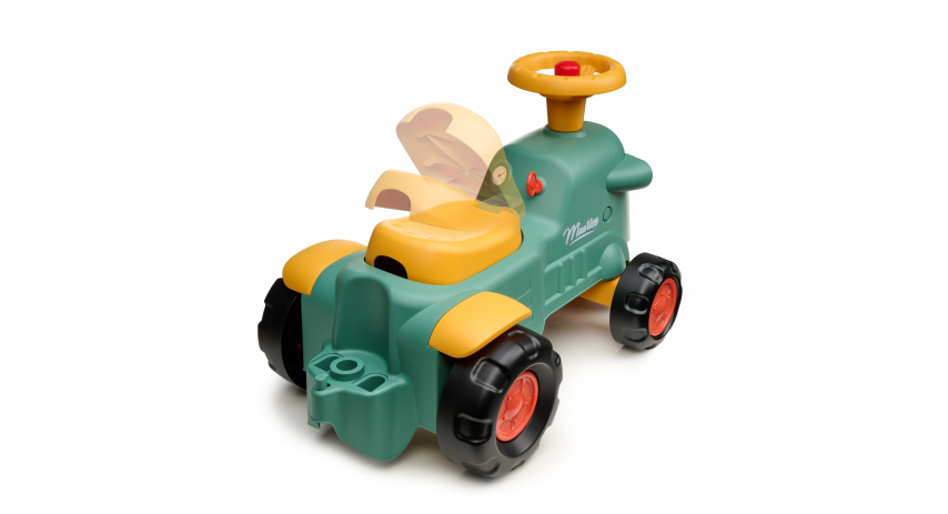 Toddler Push Ride-On Toy Tractor with Trailer, Storage & Horn for Kids Ages 1-3 FA901C