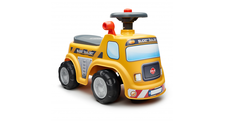 Toddler Push Ride-on Truck "Super Builder" with Trailer&Sand Playset, Construction Vehicle Toy for Kids Ages 1-3 FA706C