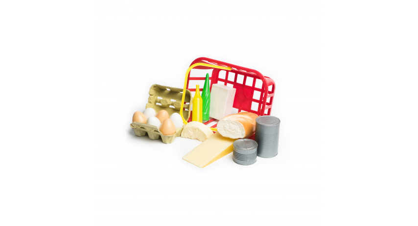 Basket of 15 assorted Food, Play Food Set, Daycare-Preschool Educational Toys for Toddlers/Kids from +3 years LAP53833