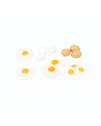 12 Realistic Eggs Play Food Set, Pretend Kitchen Toy for Kids ages 3+ LAP41080